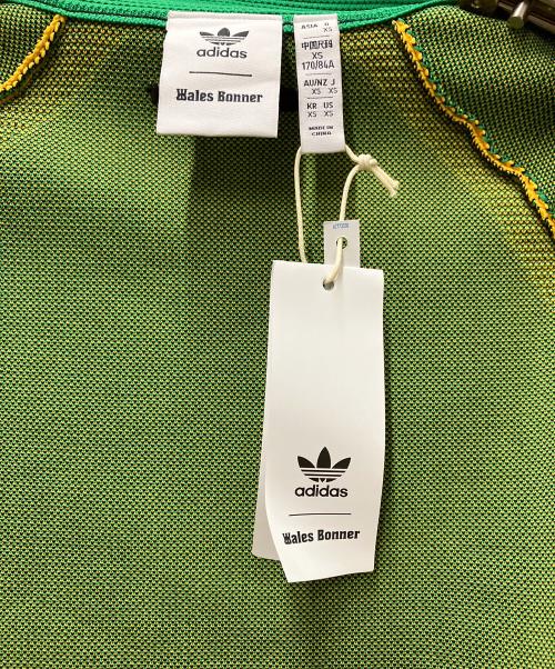 adidas（アディダス）adidas (アディダス) Knit Track Jacket ブラック×イエロー サイズ:XSの古着・服飾アイテム