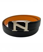 NEIGHBORHOODネイバーフッド）の古着「26SS DETACHABLE BUCKLE BELT」｜ブラック