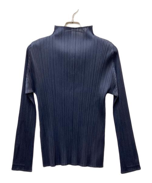 PLEATS PLEASE（プリーツプリーズ）PLEATS PLEASE (プリーツプリーズ) プリーツカットソー ネイビー サイズ:3の古着・服飾アイテム