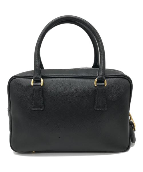 PRADA（プラダ）PRADA (プラダ) サフィアーノ ラックス ミニボストンバッグ ブラックの古着・服飾アイテム