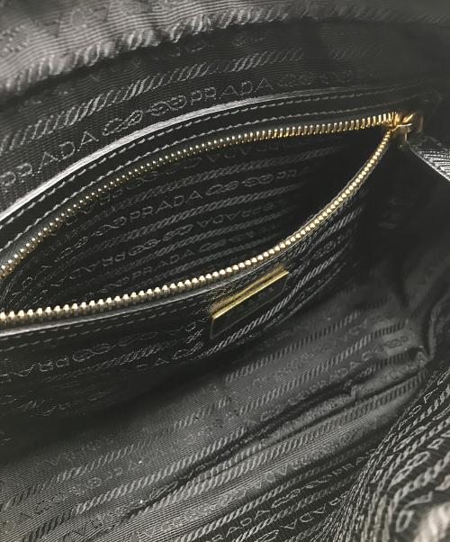 PRADA（プラダ）PRADA (プラダ) サフィアーノ ラックス ミニボストンバッグ ブラックの古着・服飾アイテム