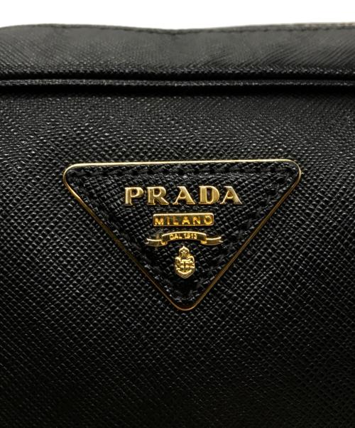 PRADA（プラダ）PRADA (プラダ) サフィアーノ ラックス ミニボストンバッグ ブラックの古着・服飾アイテム