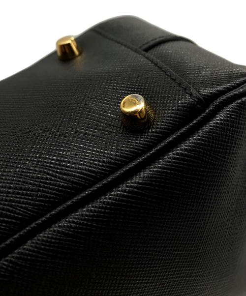 PRADA（プラダ）PRADA (プラダ) サフィアーノ ラックス ミニボストンバッグ ブラックの古着・服飾アイテム