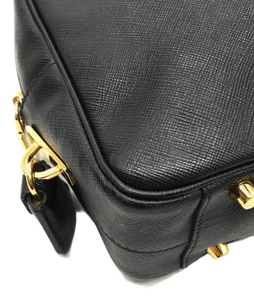 PRADA（プラダ）PRADA (プラダ) サフィアーノ ラックス ミニボストンバッグ ブラックの古着・服飾アイテム