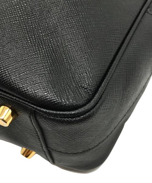 PRADA（プラダ）PRADA (プラダ) サフィアーノ ラックス ミニボストンバッグ ブラックの古着・服飾アイテム