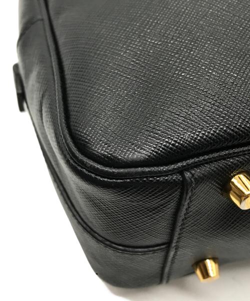 PRADA（プラダ）PRADA (プラダ) サフィアーノ ラックス ミニボストンバッグ ブラックの古着・服飾アイテム