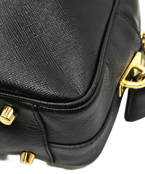 PRADA（プラダ）PRADA (プラダ) サフィアーノ ラックス ミニボストンバッグ ブラックの古着・服飾アイテム