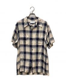 SUGARHILL（シュガーヒル）の古着「OMBRE HALF SLEEVE SHIRTS」｜ホワイト×ネイビー