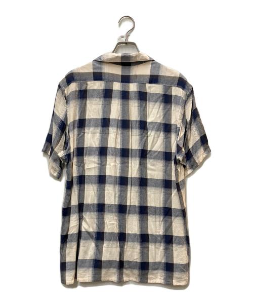 SUGARHILL（シュガーヒル）SUGARHILL (シュガーヒル) OMBRE HALF SLEEVE SHIRTS ホワイト×ネイビー サイズ:2の古着・服飾アイテム