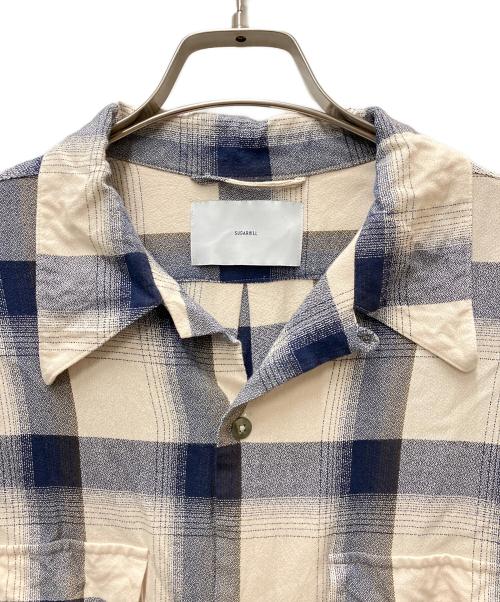 SUGARHILL（シュガーヒル）SUGARHILL (シュガーヒル) OMBRE HALF SLEEVE SHIRTS ホワイト×ネイビー サイズ:2の古着・服飾アイテム