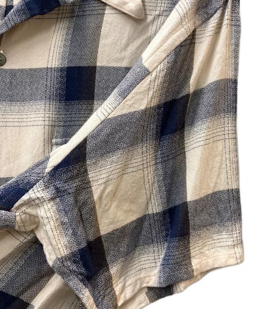 SUGARHILL（シュガーヒル）SUGARHILL (シュガーヒル) OMBRE HALF SLEEVE SHIRTS ホワイト×ネイビー サイズ:2の古着・服飾アイテム
