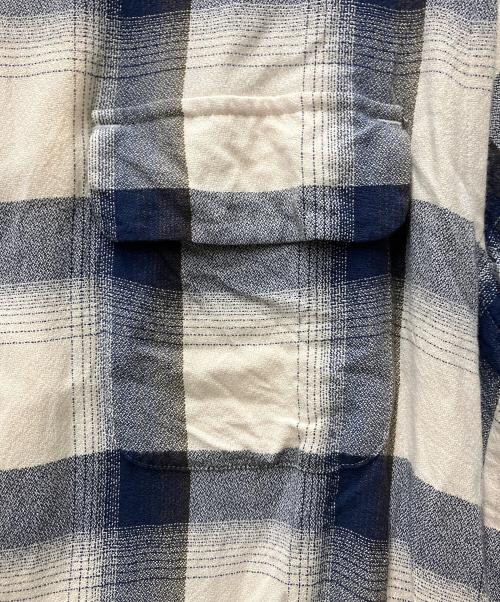 SUGARHILL（シュガーヒル）SUGARHILL (シュガーヒル) OMBRE HALF SLEEVE SHIRTS ホワイト×ネイビー サイズ:2の古着・服飾アイテム