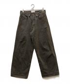 carservice×SUGARHILLカーサービス×シュガーヒル）の古着「26SS CS MODERN DENIM WIDE CUT」｜ブラック