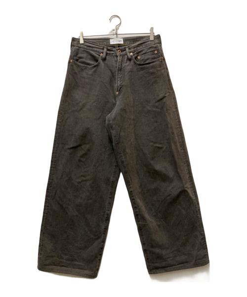 carservice（カーサービス）carservice (カーサービス) SUGARHILL (シュガーヒル) 26SS CS MODERN DENIM WIDE CUT ブラック サイズ:32の古着・服飾アイテム