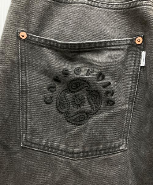 carservice（カーサービス）carservice (カーサービス) SUGARHILL (シュガーヒル) 26SS CS MODERN DENIM WIDE CUT ブラック サイズ:32の古着・服飾アイテム