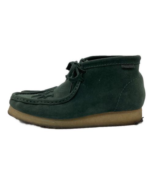 CLARKS（クラークス）CLARKS (クラークス) KITH (キス) YANKEES (ヤンキース) コラボロゴwallabee  BT グリーン サイズ:42の古着・服飾アイテム