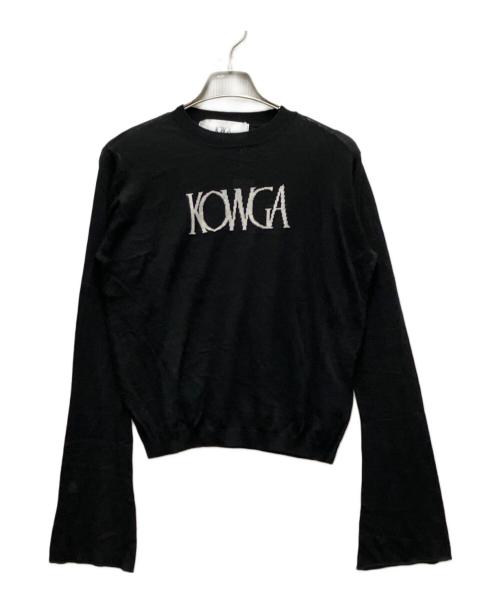 KOWGA（コウガ）KOWGA (コウガ) OG LOGO HIGH GAUGE KINIT TOP ブラック サイズ:FREEの古着・服飾アイテム