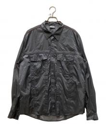 DIESEL（ディーゼル）の古着「s-denning-wrc シアーオーバーサイズシャツ」｜グレー