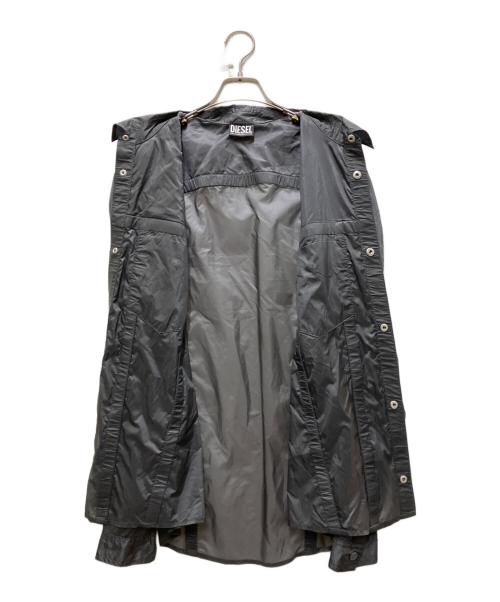 DIESEL（ディーゼル）DIESEL (ディーゼル) s-denning-wrc シアーオーバーサイズシャツ グレー サイズ:Lの古着・服飾アイテム
