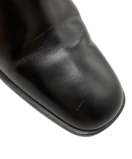 Christian Dior（クリスチャン ディオール）Christian Dior (クリスチャン ディオール) スクエアトゥサイドゴアブーツ ブラック サイズ:36Dの古着・服飾アイテム