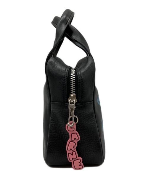 BIGOTRE（ビゴター）BIGOTRE (ビゴター) CARNE BOLLENTE (カルネボレンテ) ペイントレザーハンドバッグ ブラックの古着・服飾アイテム