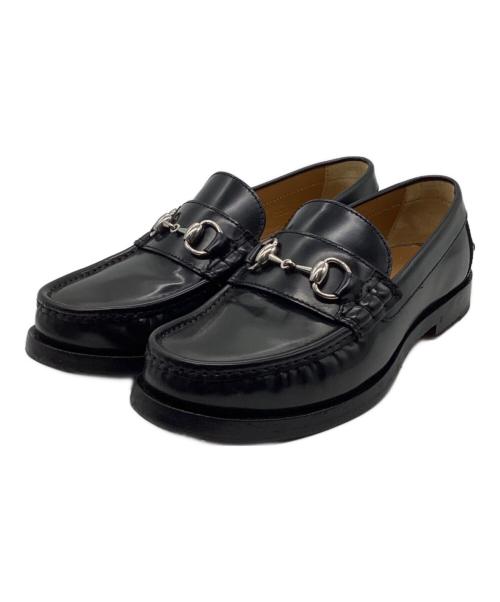 GUCCI（グッチ）GUCCI (グッチ) ホースビットローファー ブラック サイズ:5　1/2の古着・服飾アイテム