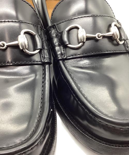 GUCCI（グッチ）GUCCI (グッチ) ホースビットローファー ブラック サイズ:5　1/2の古着・服飾アイテム