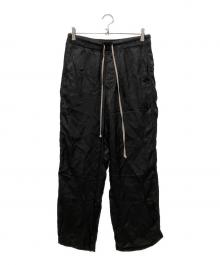 RICK OWENS（リックオウエンス）の古着「シアーキュプラパンツ」｜ブラック