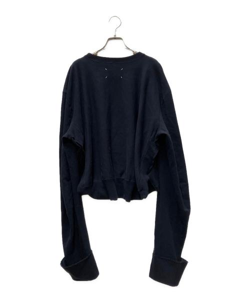 Maison Margiela（メゾンマルジェラ）Maison Margiela (メゾンマルジェラ) Oberkampf Josephine Print Sweatshirt ネイビー サイズ:42の古着・服飾アイテム