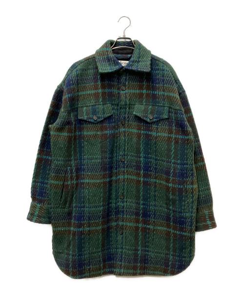 Acne studios（アクネ ストゥディオズ）ACNE STUDIOS (アクネ ストゥディオズ) チェックツイードコート グリーン サイズ:44の古着・服飾アイテム