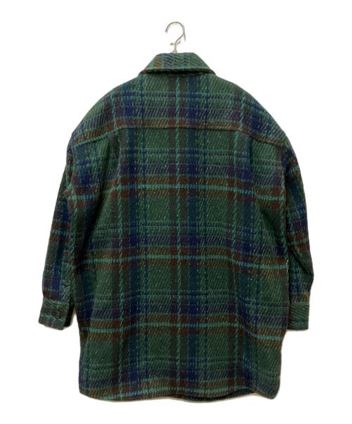 Acne studios（アクネ ストゥディオズ）ACNE STUDIOS (アクネ ストゥディオズ) チェックツイードコート グリーン サイズ:44の古着・服飾アイテム
