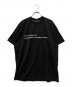 NUMBER (N)INE by Takahiro Miyashitaナンバーナイン）の古着「26SS  I MISSED YOU プリントTシャツ」｜ブラック