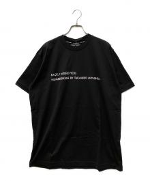 NUMBER (N)INE by Takahiro Miyashita（ナンバーナイン）の古着「26SS  I MISSED YOU プリントTシャツ」｜ブラック