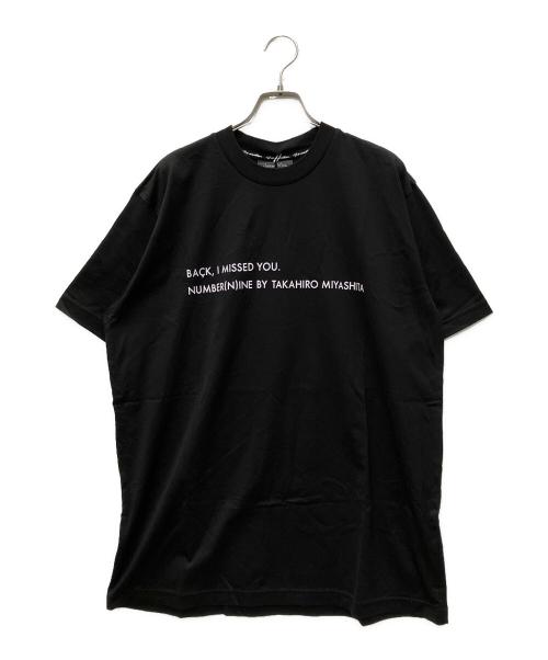NUMBER (N)INE by Takahiro Miyashita（ナンバーナイン）NUMBER (N)INE by Takahiro Miyashita (ナンバーナイン) 26SS  I MISSED YOU プリントTシャツ ブラック サイズ:5の古着・服飾アイテム