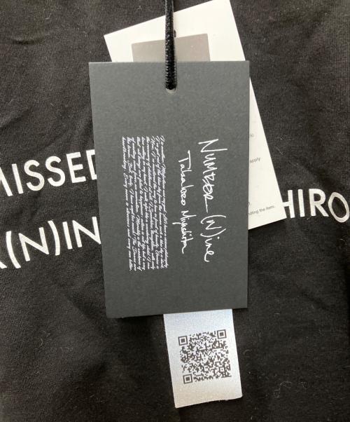 NUMBER (N)INE by Takahiro Miyashita（ナンバーナイン）NUMBER (N)INE by Takahiro Miyashita (ナンバーナイン) 26SS  I MISSED YOU プリントTシャツ ブラック サイズ:5の古着・服飾アイテム