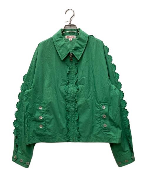masu（エムエーエスユー）MASU (エムエーエスユー) SCALLOP BLOUSON グリーン サイズ:48の古着・服飾アイテム