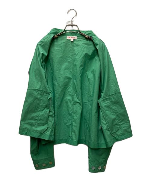 masu（エムエーエスユー）MASU (エムエーエスユー) SCALLOP BLOUSON グリーン サイズ:48の古着・服飾アイテム