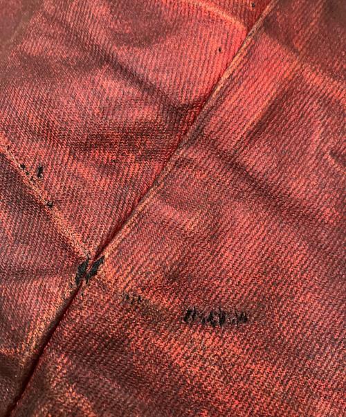JULIUS（ユリウス）JULIUS (ユリウス) 10oz Coated Denim Curved Wide Pants レッド サイズ:4の古着・服飾アイテム