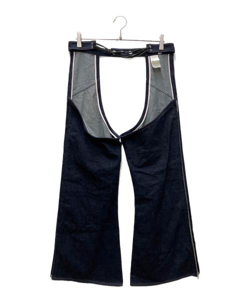 masu（エムエーエスユー）masu (エムエーエスユー) レイヤードデニムパンツ インディゴ サイズ:44の古着・服飾アイテム