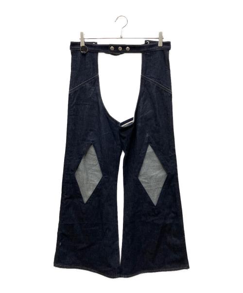 masu（エムエーエスユー）masu (エムエーエスユー) レイヤードデニムパンツ インディゴ サイズ:44の古着・服飾アイテム