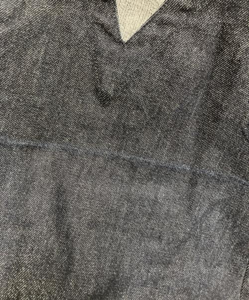 masu（エムエーエスユー）masu (エムエーエスユー) レイヤードデニムパンツ インディゴ サイズ:44の古着・服飾アイテム