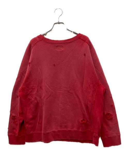 Needles（ニードルズ）Needles (ニードルズ) Darts Sweat Shirt - French Terry レッド サイズ:Mの古着・服飾アイテム