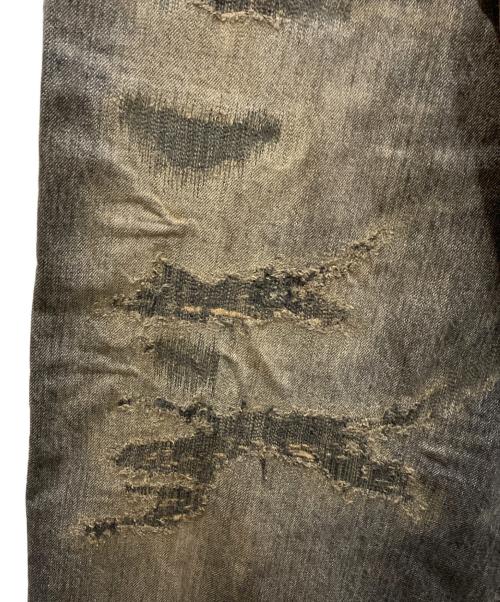 KAMIYA（カミヤ）KAMIYA (カミヤ) SUPER BAGGY REPAIRED JEANS インディゴ サイズ:Sの古着・服飾アイテム