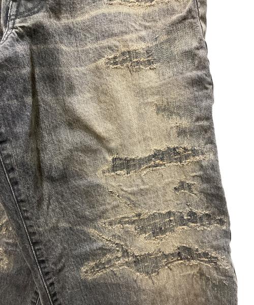KAMIYA（カミヤ）KAMIYA (カミヤ) SUPER BAGGY REPAIRED JEANS インディゴ サイズ:Sの古着・服飾アイテム