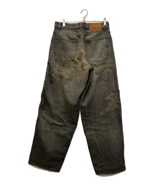 KAMIYA（カミヤ）KAMIYA (カミヤ) SUPER BAGGY REPAIRED JEANS インディゴ サイズ:Sの古着・服飾アイテム