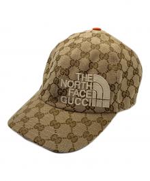 GUCCI×THE NORTH FACE（グッチ×ザ ノース フェイス）の古着「GGキャンバスキャップ」｜ベージュ