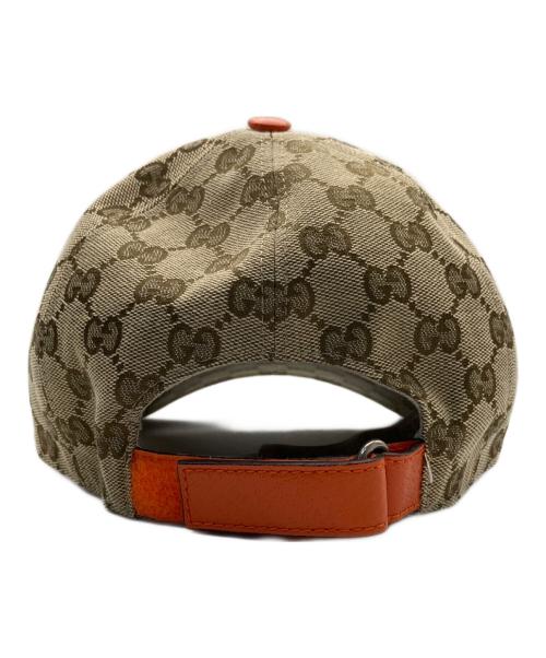GUCCI（グッチ）GUCCI (グッチ) THE NORTH FACE (ザ ノース フェイス) GGキャンバスキャップ ベージュの古着・服飾アイテム