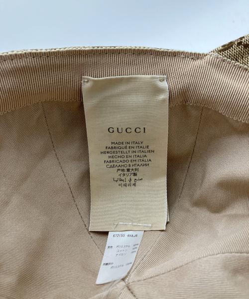 GUCCI（グッチ）GUCCI (グッチ) THE NORTH FACE (ザ ノース フェイス) GGキャンバスキャップ ベージュの古着・服飾アイテム