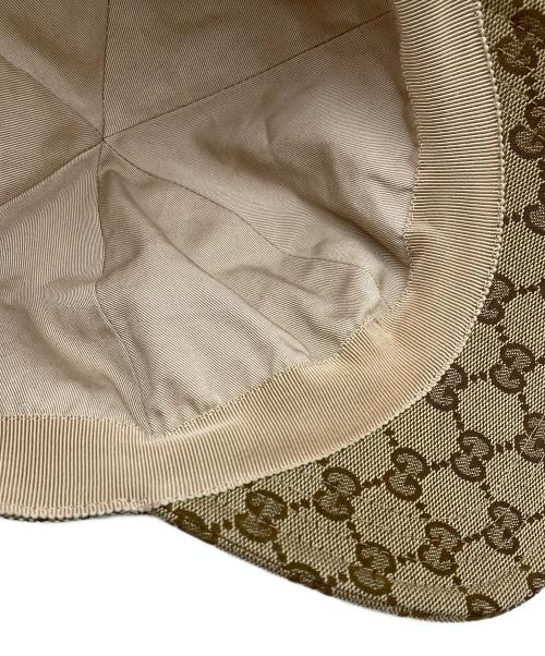GUCCI（グッチ）GUCCI (グッチ) THE NORTH FACE (ザ ノース フェイス) GGキャンバスキャップ ベージュの古着・服飾アイテム