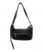 MARGE SHER WOODマージシャーウッド）の古着「OUTPOCKET HOBO MINI BAG」｜ブラック